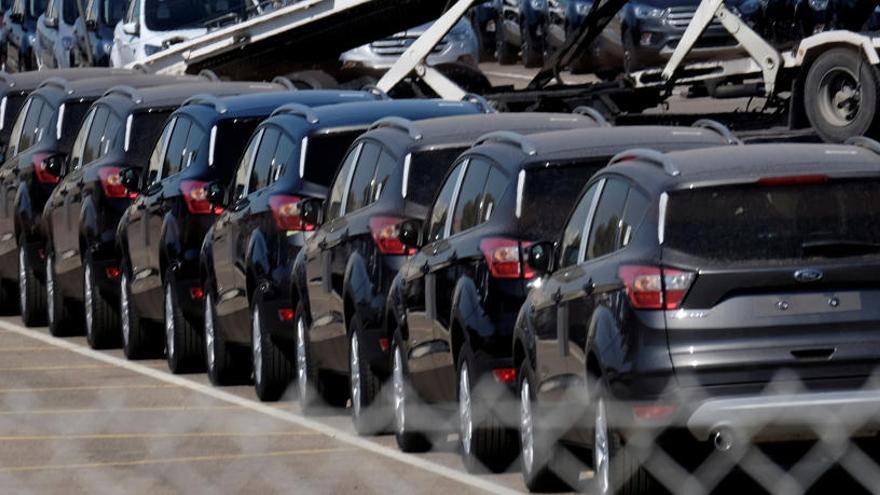 Coches en la planta de Almussafes, Valencia.