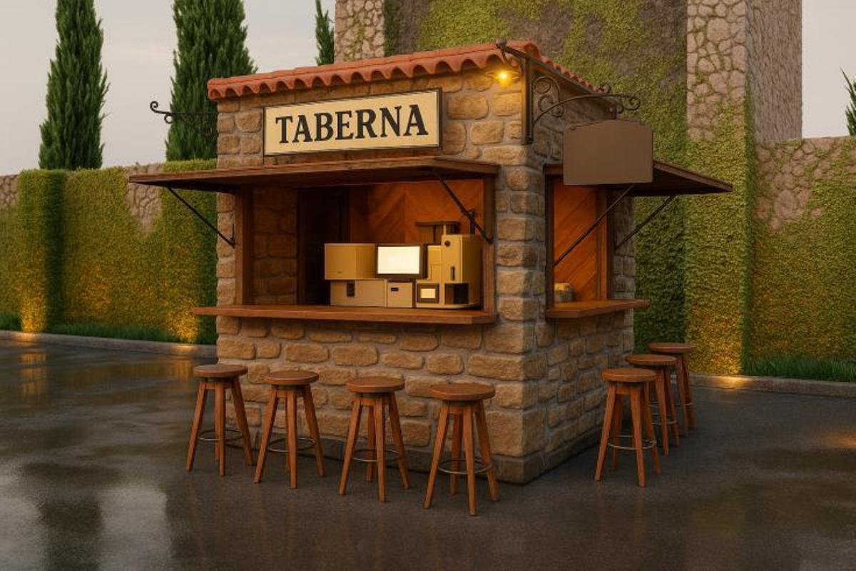 Así iban a ser las casetas del Poblado de Navidad de María Pita