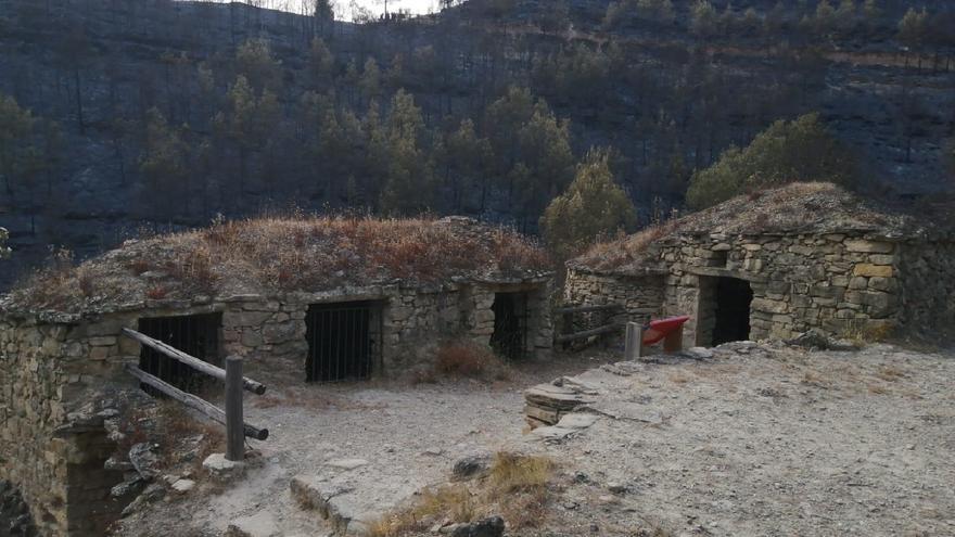 El foc envolta de cendra les tines de la Vall del Flequer