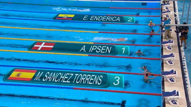 Marc Sánchez, tercero de su serie de 1.500, cierra la participación de los nadadores mallorquines en Río