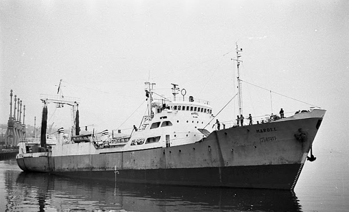 Buque «Marbel», en una imagen de 1967