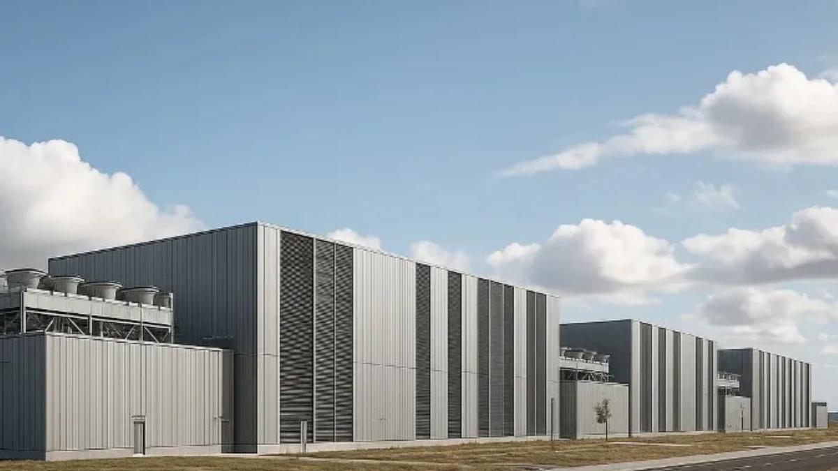 Recreación del megacentro de datos que se construirá en Badajoz.
