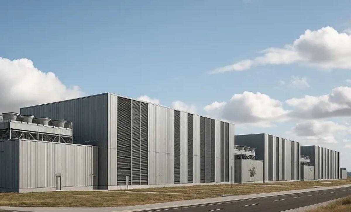 Recreación del megacentro de datos que se construirá en Badajoz.