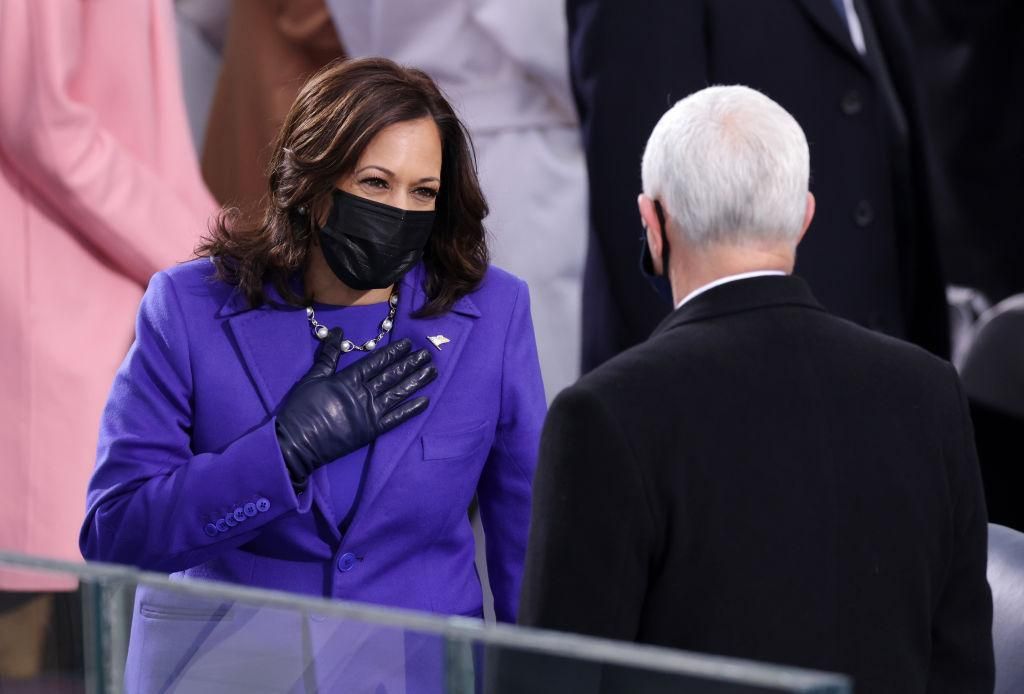 Kamala Harris en la toma de posesión como vicepresidenta de EEUU