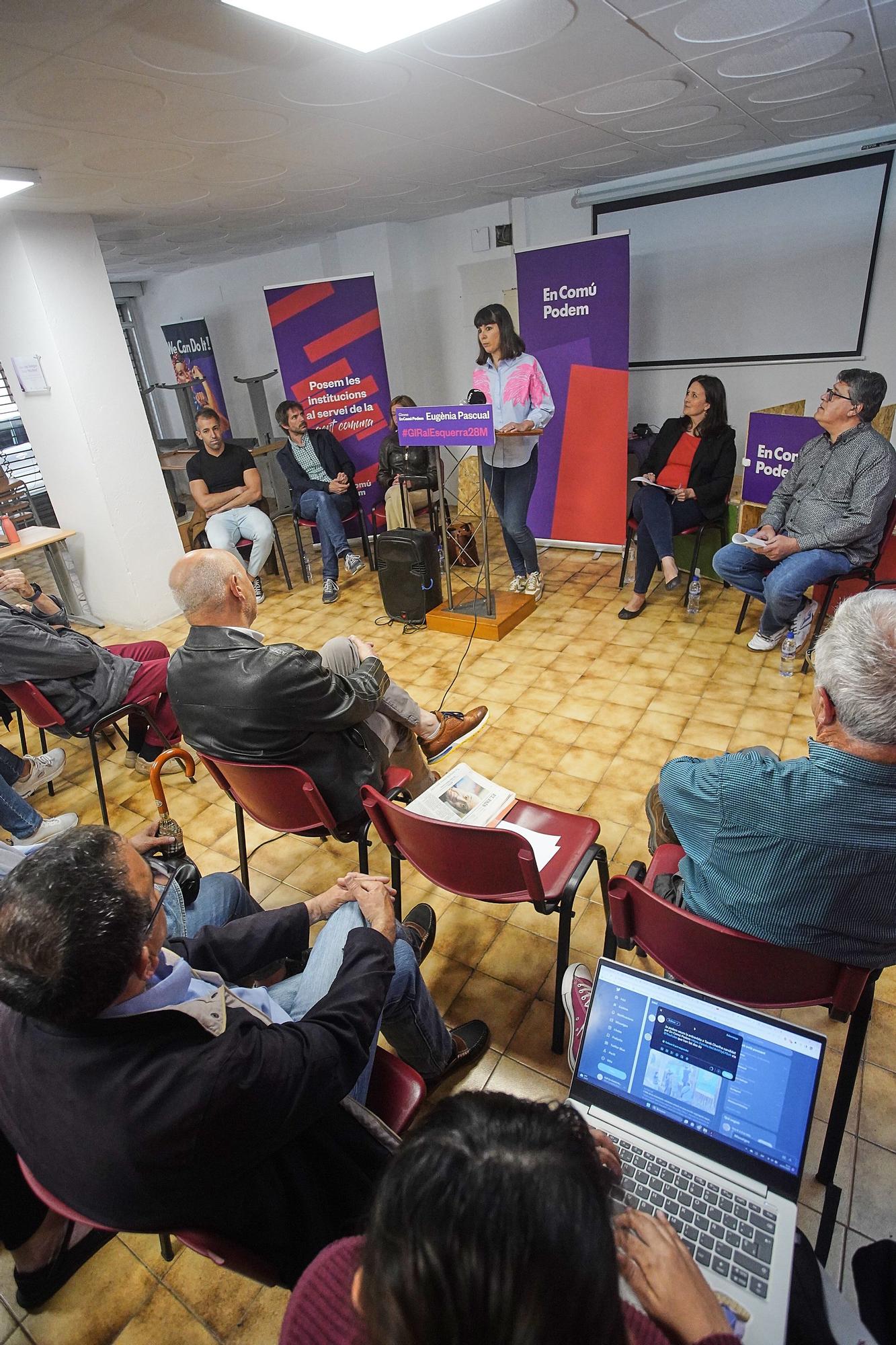 Les millors imatges de l'acte central de Campanya de En Comú Podem a Girona