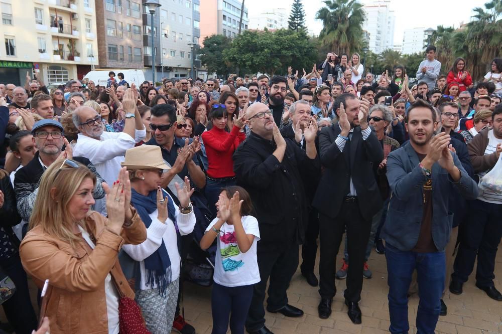 Homenaje a Chiquito en la plaza que lleva su nombre