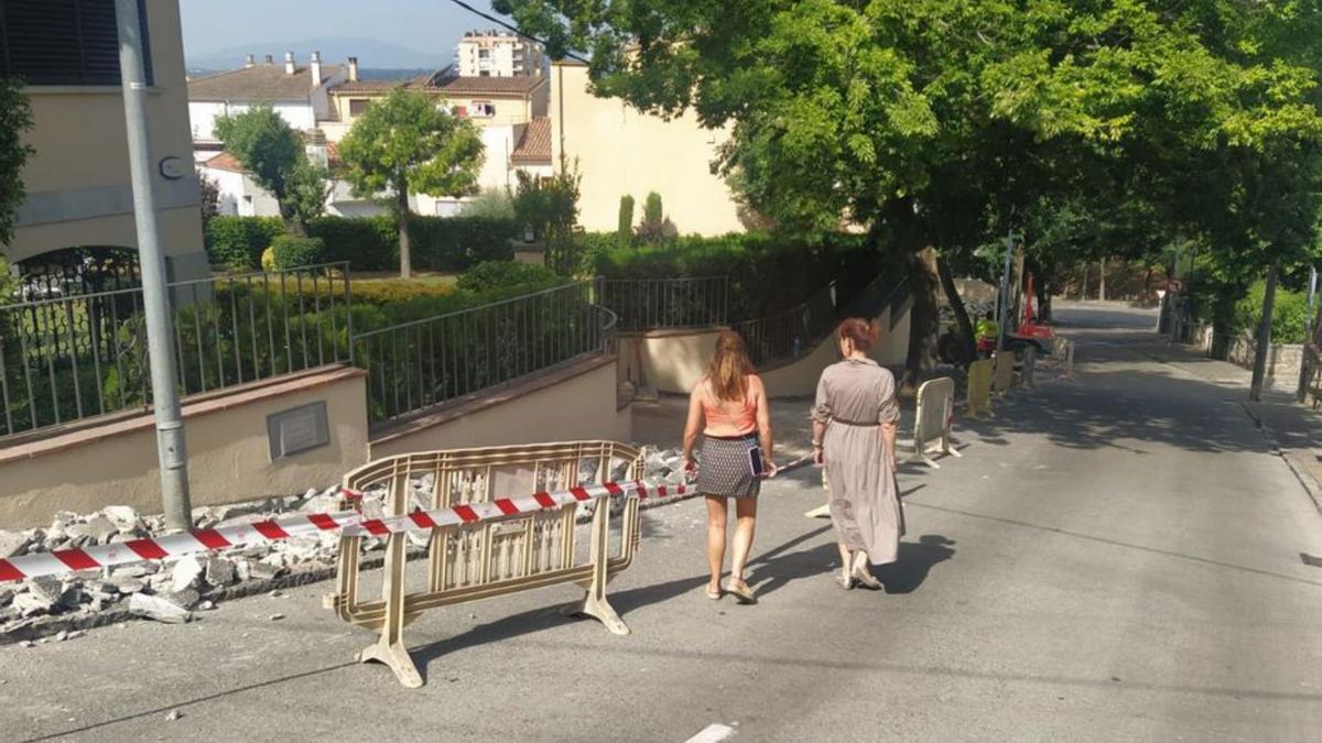 Les obres de la Pujada de les Pedreres.  | AJUNTAMENT DE GIRONA