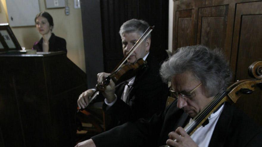 Músicos en el Conservatorio.