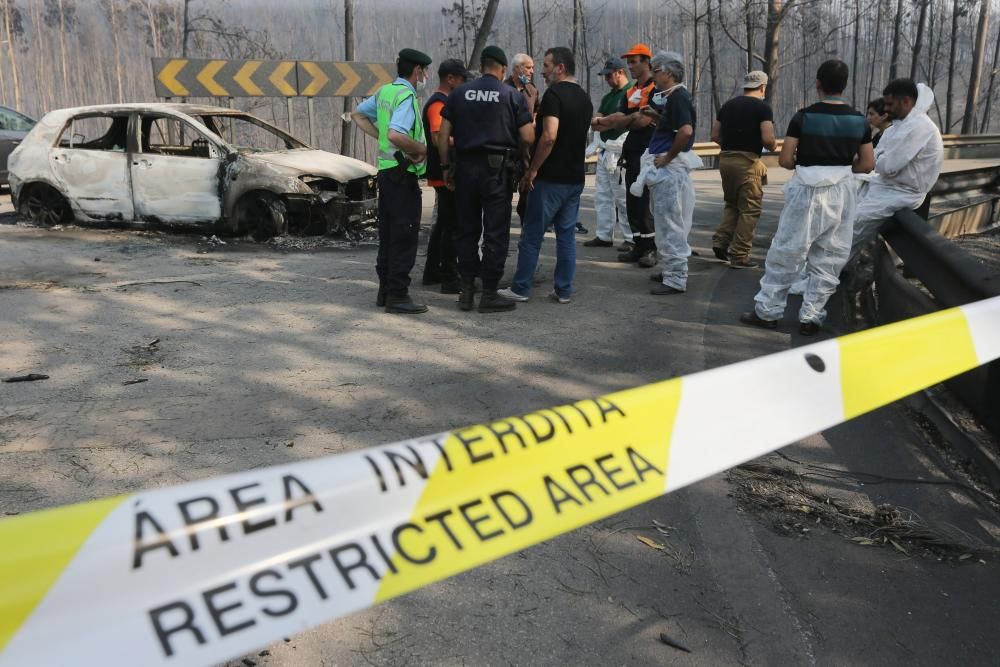 Incendio de grandes dimensiones en Portugal