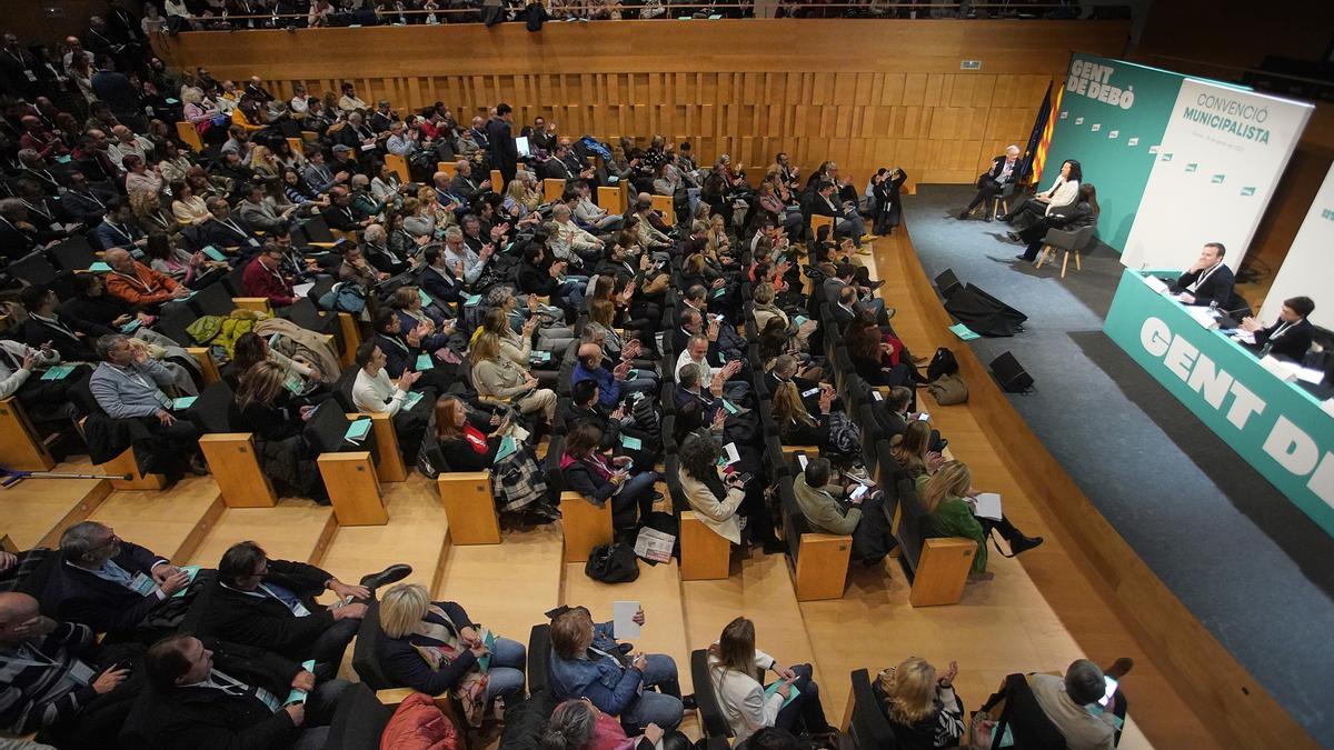 Imatge de l&#039;Auditori de Girona on s&#039;ha fet la convenció de Junts.