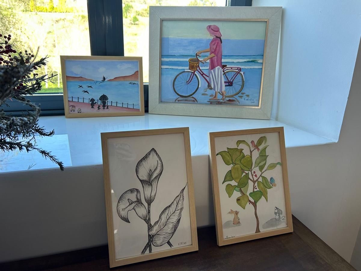 Algunas de las obras realizadas por Edita del Llano.