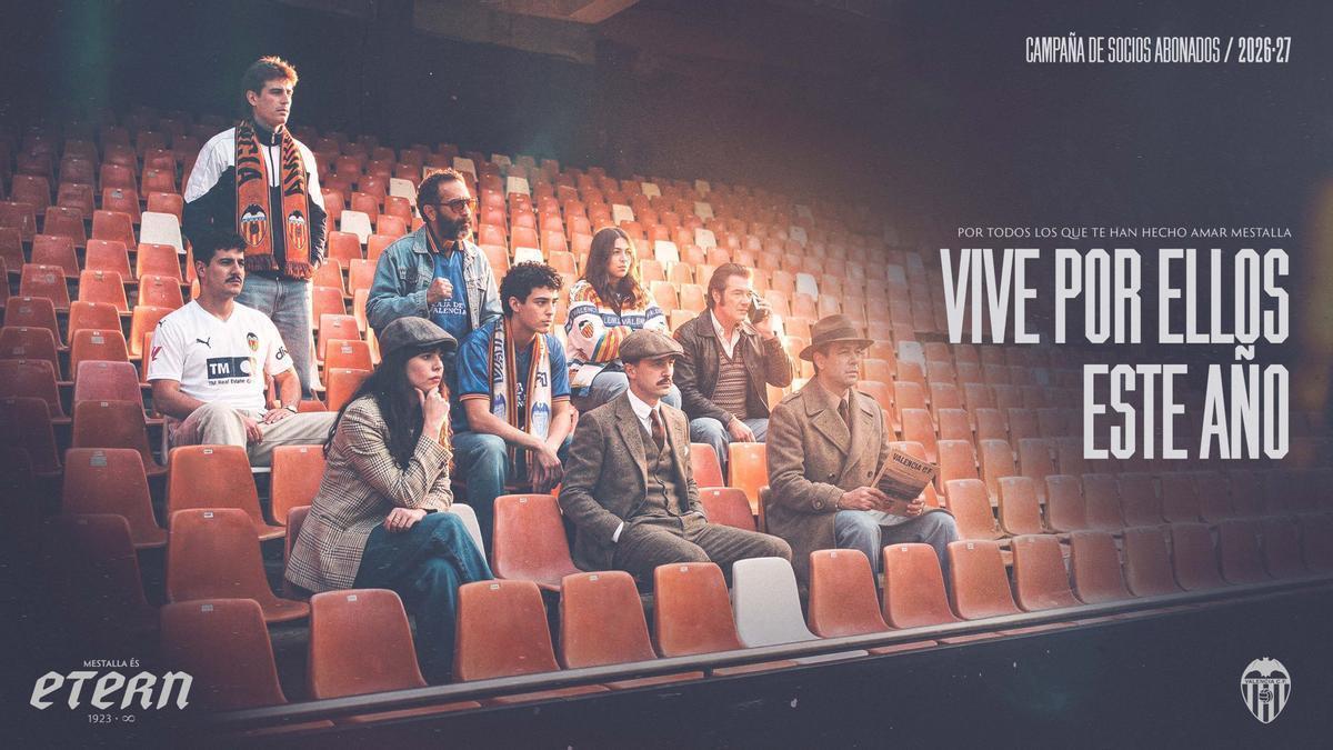 Así es el nuevo pase del Valencia 26/27 homenaje a Mestalla
