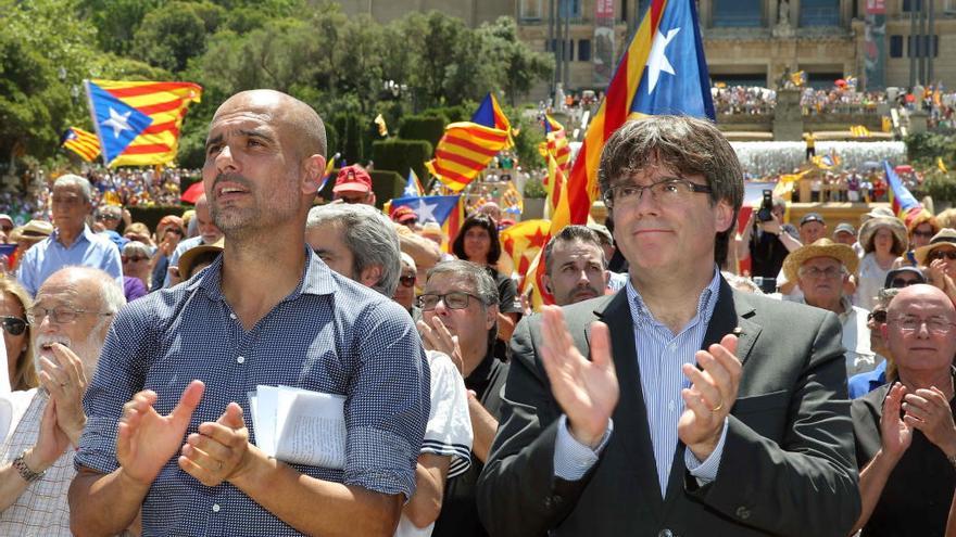 Guardiola, en un acto.