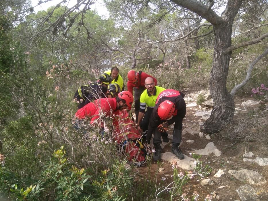 La mujer se rompió la tibia y el peroné