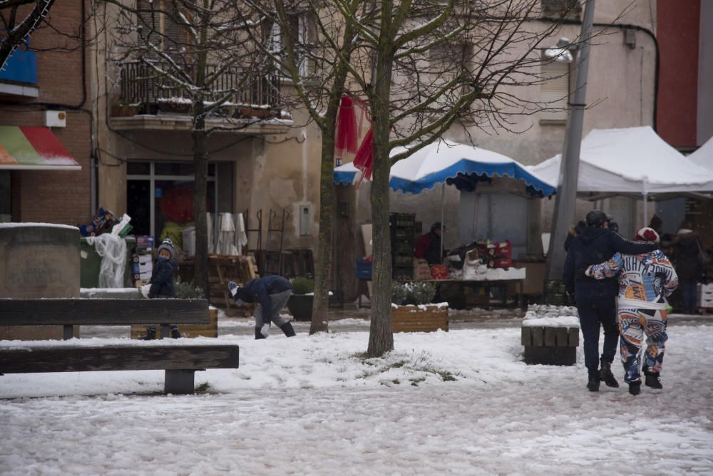 Fotos de la nevada a la Catalunya Central