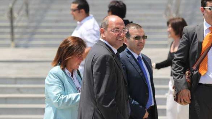 Jesús Ruiz Casado, expresidente de Aifos, llega a la Ciudad de la Justicia.