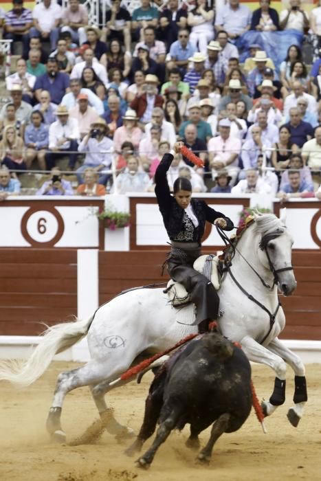 Corrida de rejones en la Feria Taurina de Begoña de 2018.