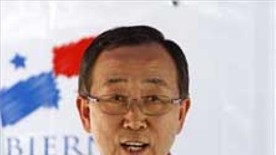 El Secretario General de la ONU, Ban Ki-Moon,  llega a Madrid