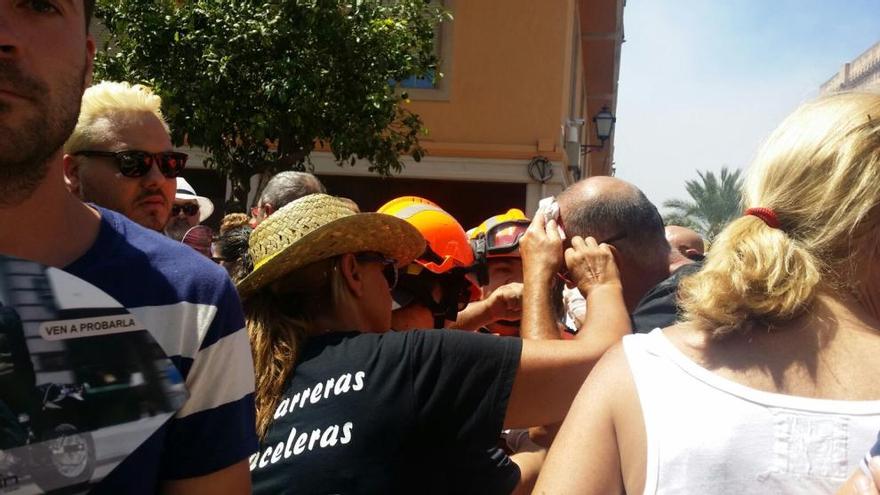 Un herido tras el disparo de la tercera mascletá