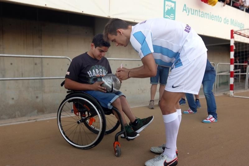 Entrenamiento de puertas abiertas del Málaga CF