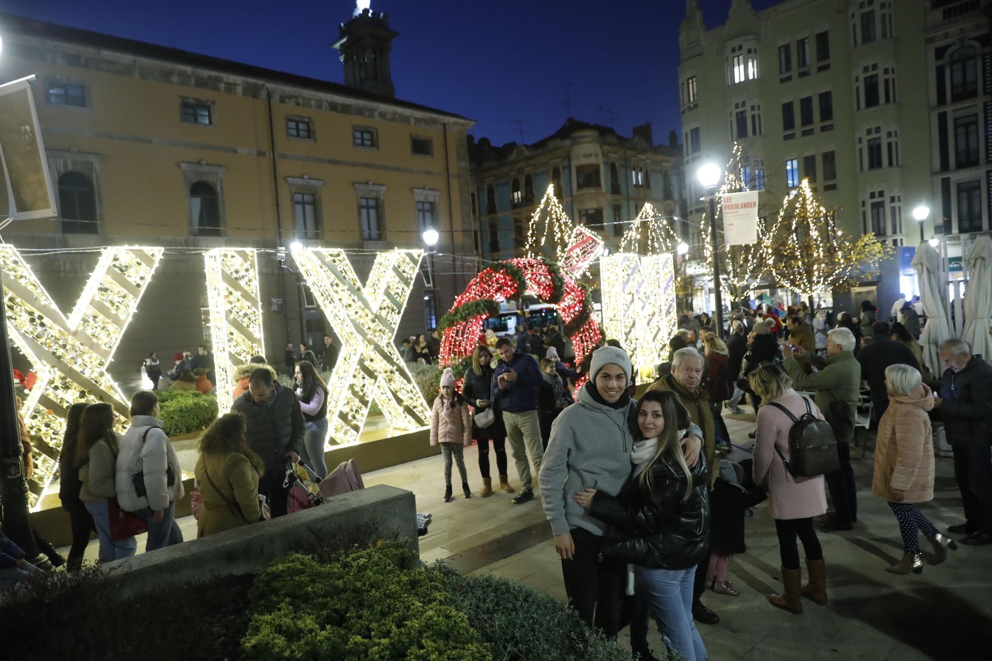 Luces de Navidad en Gijón