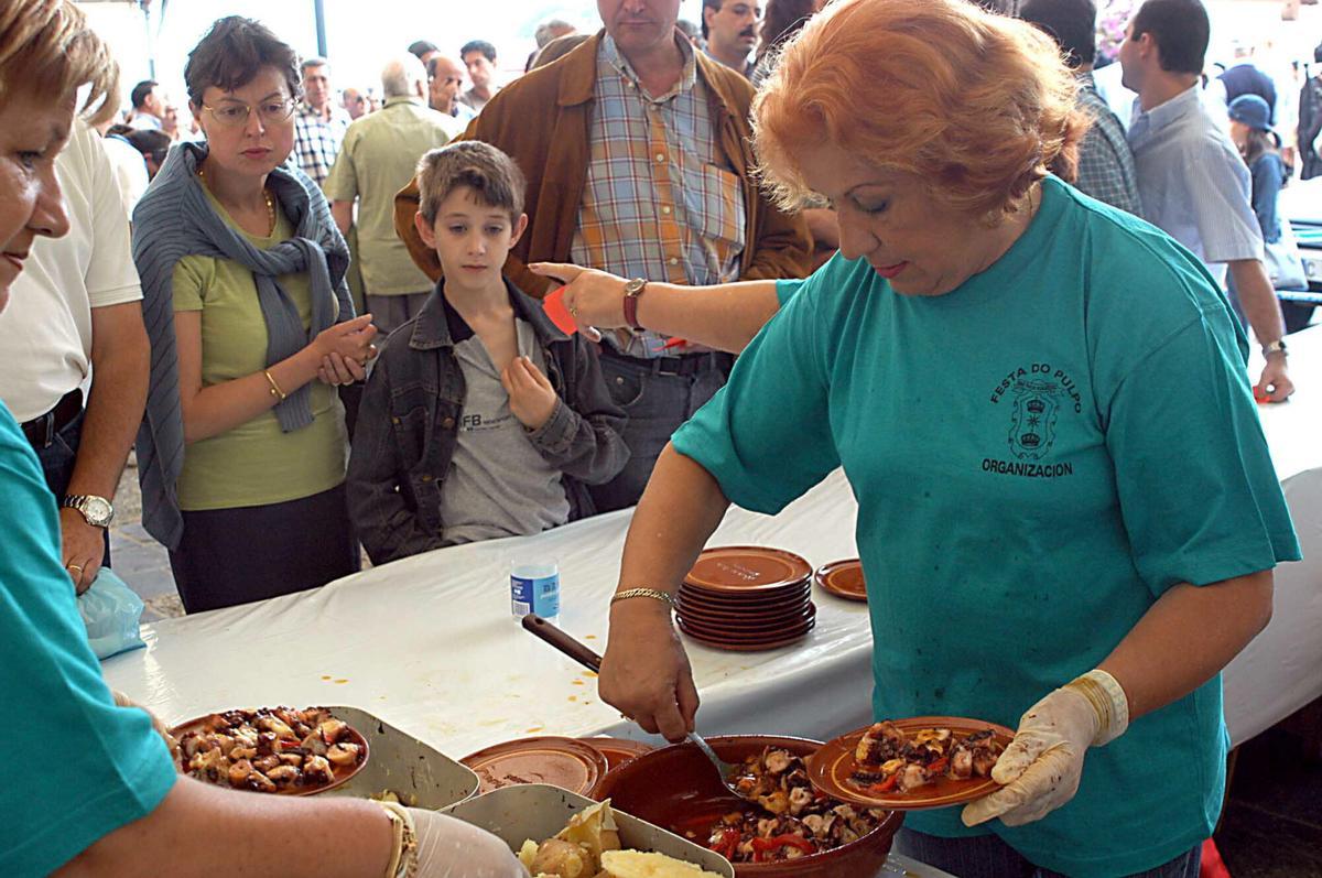 Celebración de la fiesta del pulpo de Mugardos.