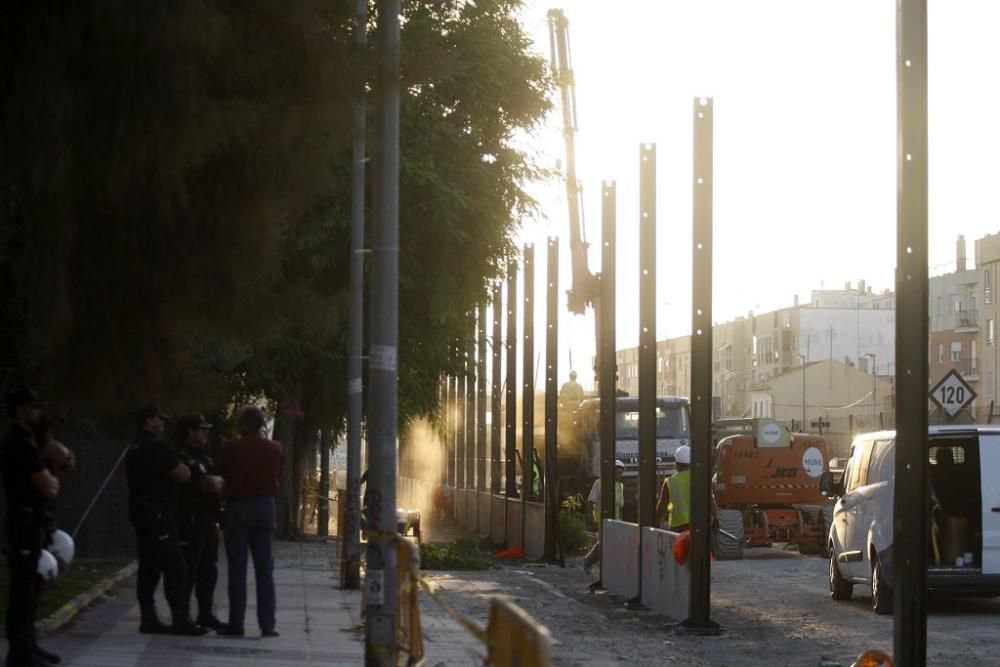 Dos vecinos y un policía heridos durante las prote