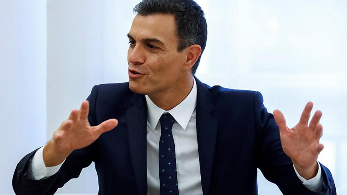 El presidente del Gobierno, Pedro Sánchez, en la Moncloa.