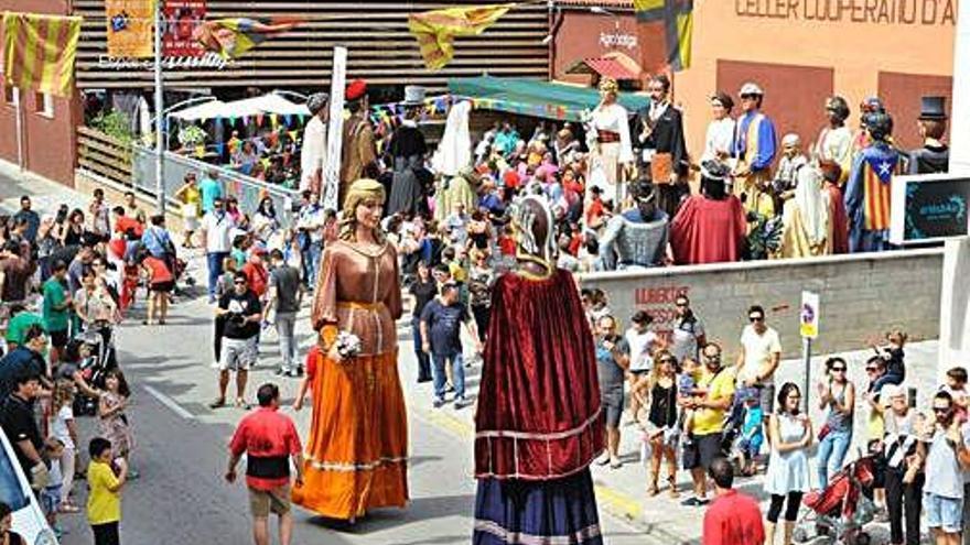 La trobada de gegants és un dels plats forts de la festa major