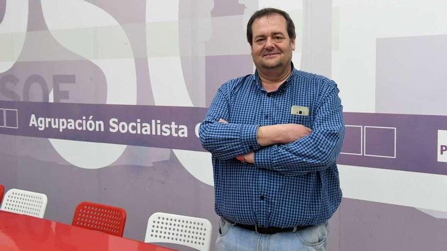 El sindicalista Yago de Ron, coordinador del PSOE en la comarca de A Coruña.