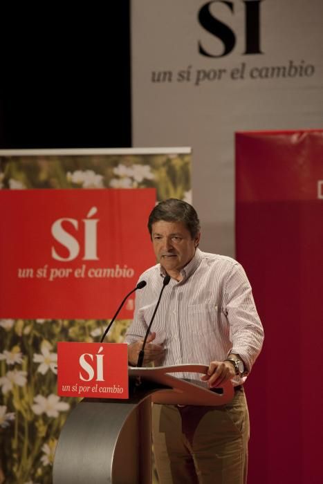 Acto del PSOE en Gijón con Alfredo Pérez Rubalcaba