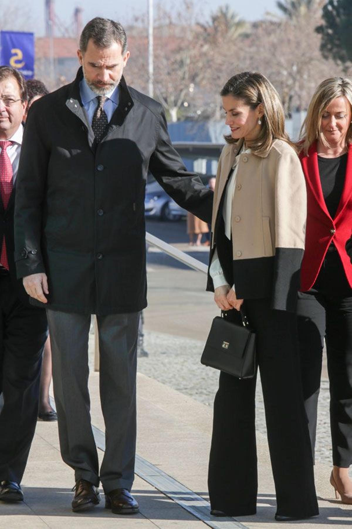 Letizia Ortiz y Felipe VI en Don Benito (Badajoz)