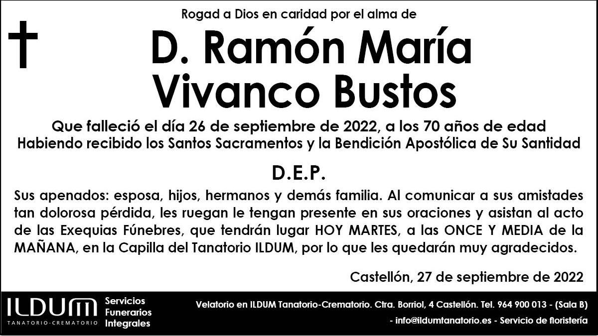 D. Ramón María Vivanco Bustos