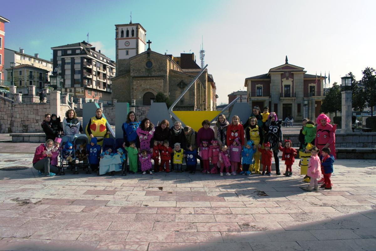 Actividades de Carnaval en Nava en una imagen de archivo