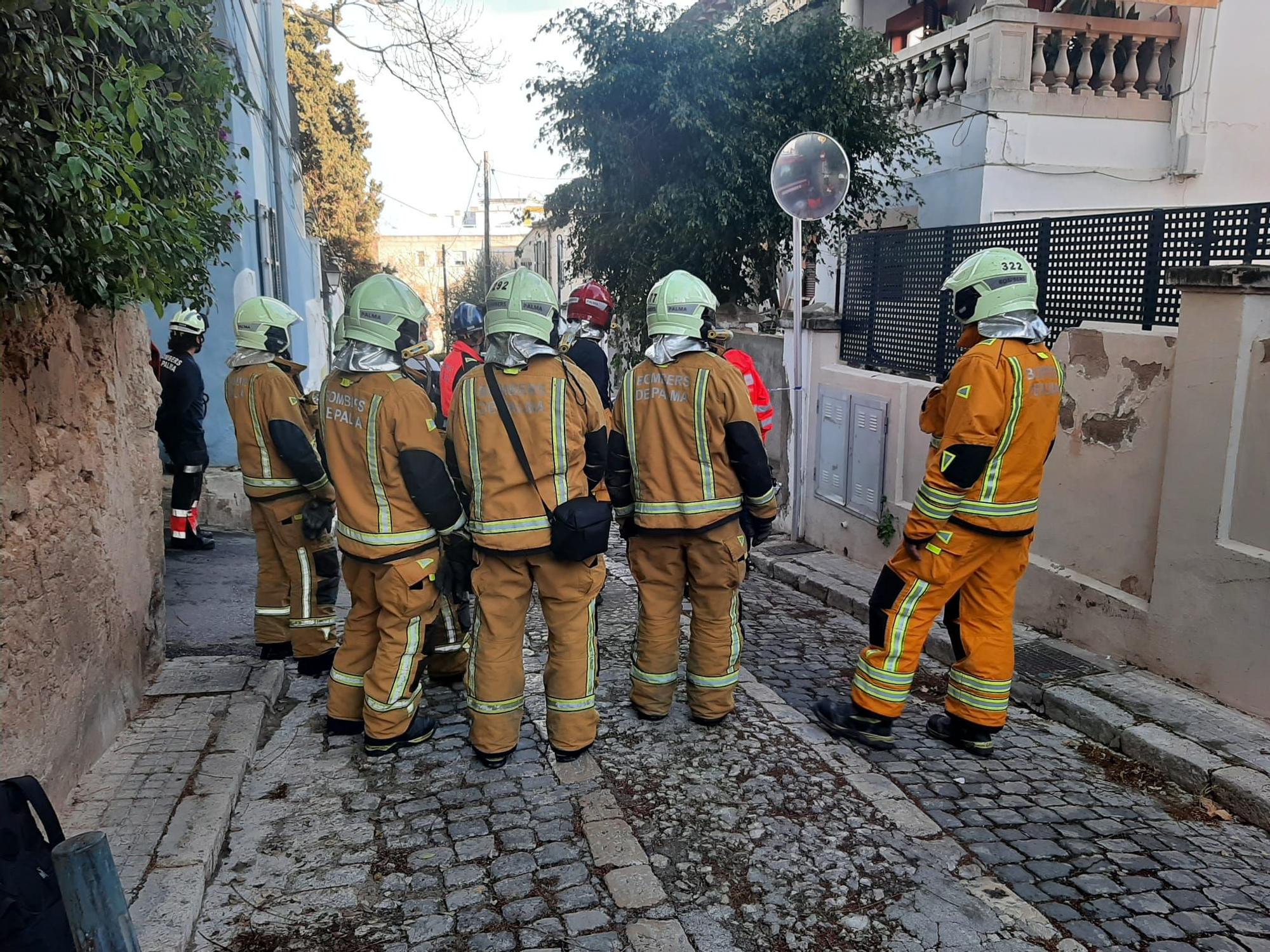 Derrumbe sin víctimas en un edificio de El Terreno, en Palma