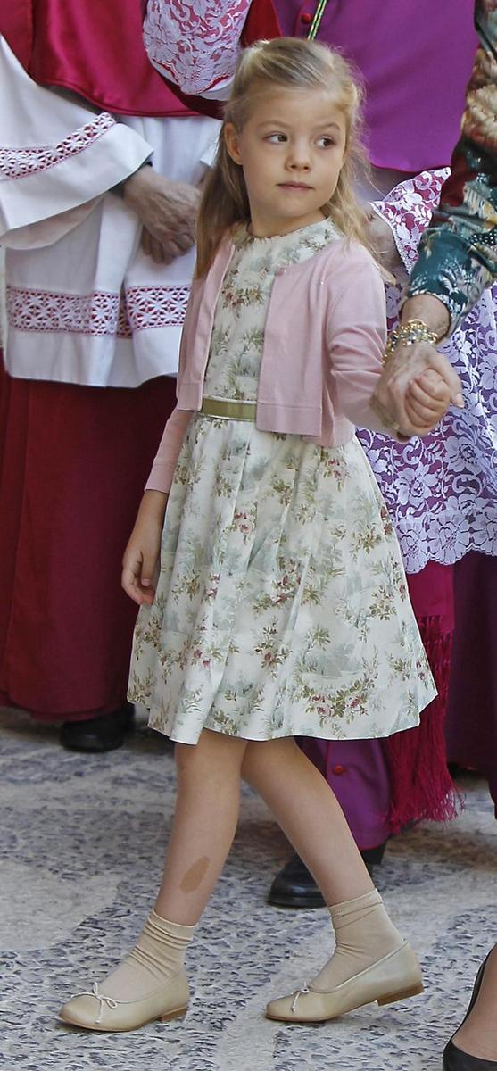 Infanta Sofía, vestido de flores