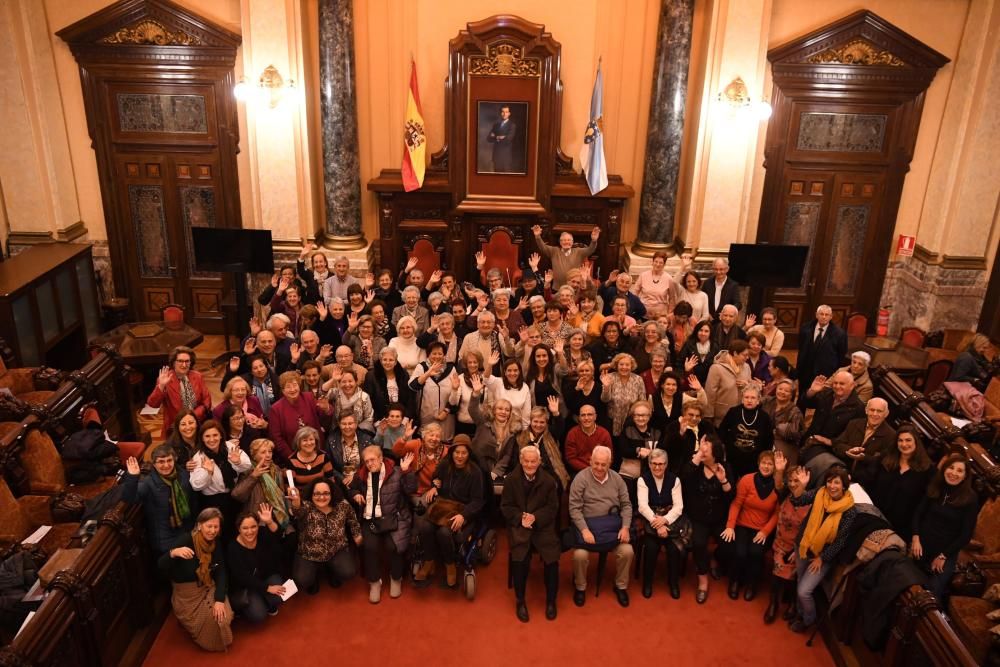 Voluntarios de los centros cívicos, en María Pita