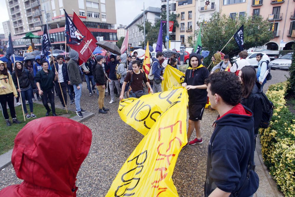 Protesta estudiantil a Girona.