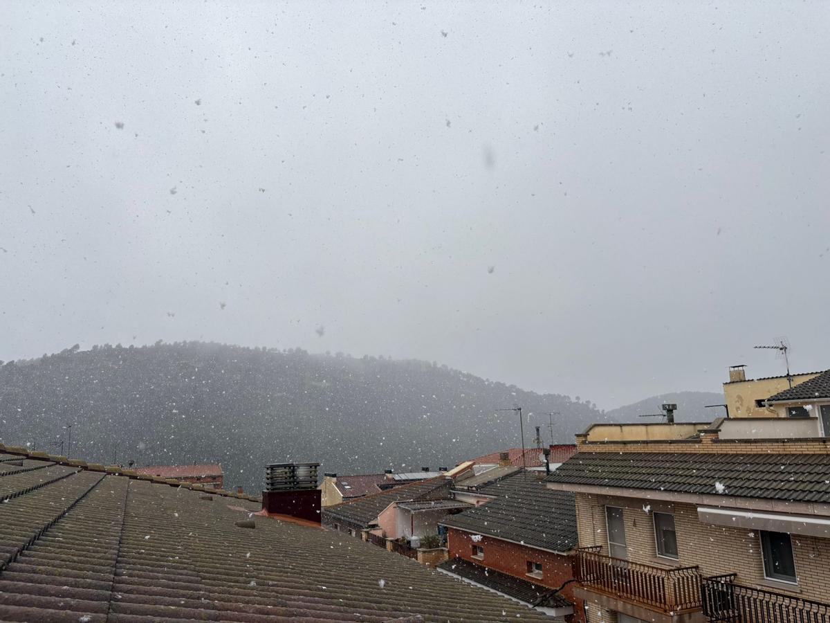 Nevada al Pont de Vilomara i Rocafort