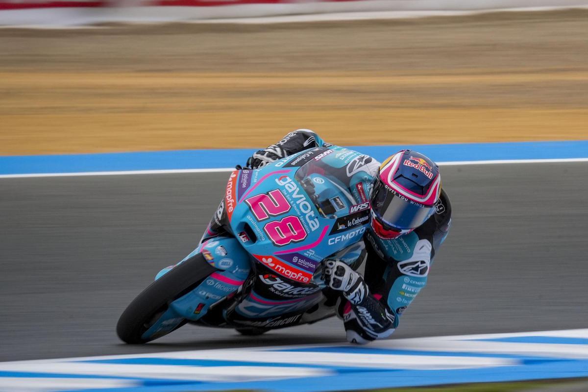Máximo Quiles, en la primera jornada de entrenamientos del Gran Premio de España en Jerez