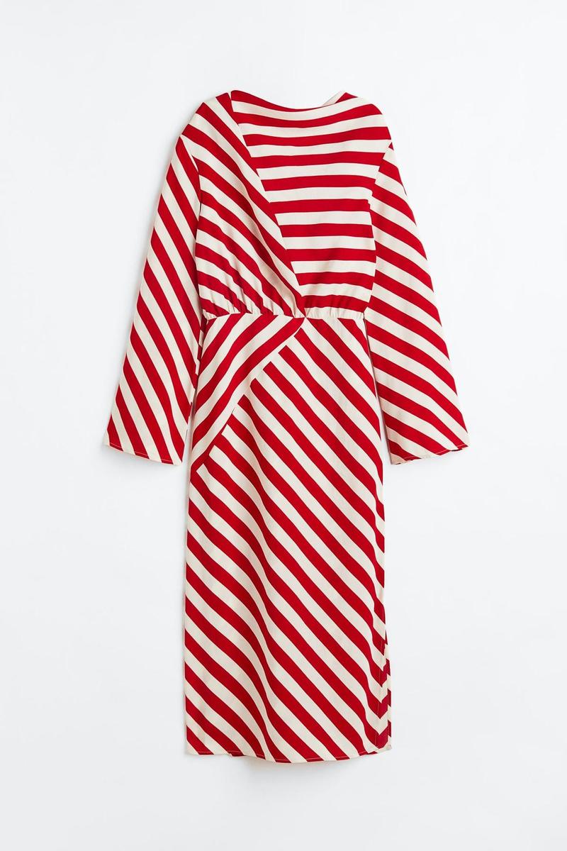 vestido estampado hm