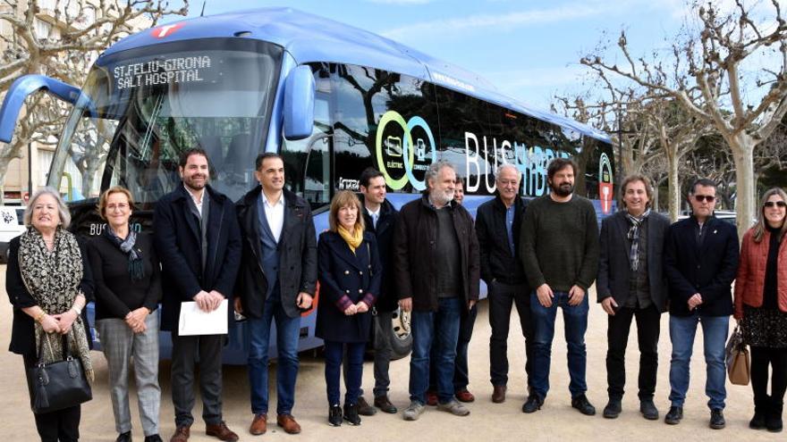 Acte de presentació de la millora del servei de transport públic entre Sant Feliu de Guíxols i Girona