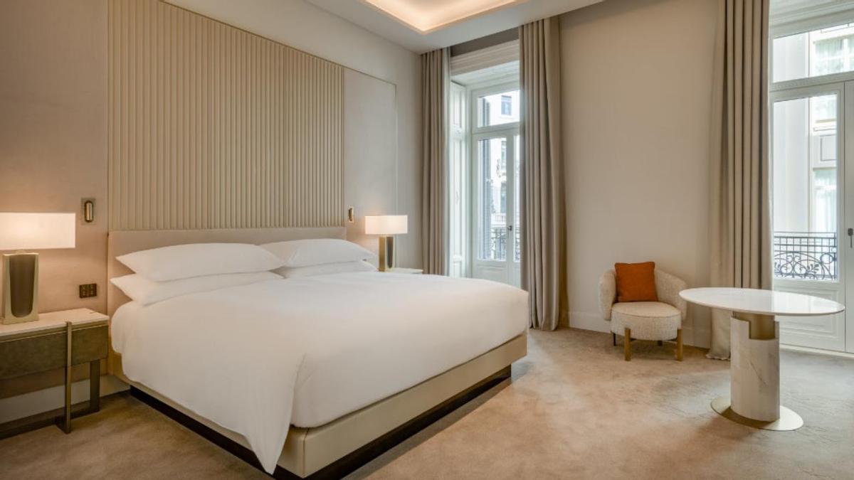 Una de las habitaciónes de JW Marriot de Madrid, propiedad de Millenium Hospitality