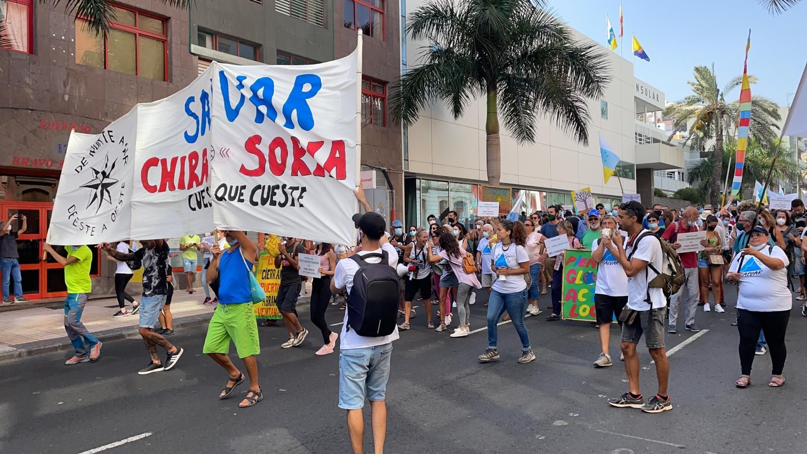 Manifestación contra Chira-Soria