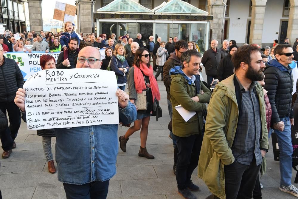 Los jubilados coruñeses salen a la calle