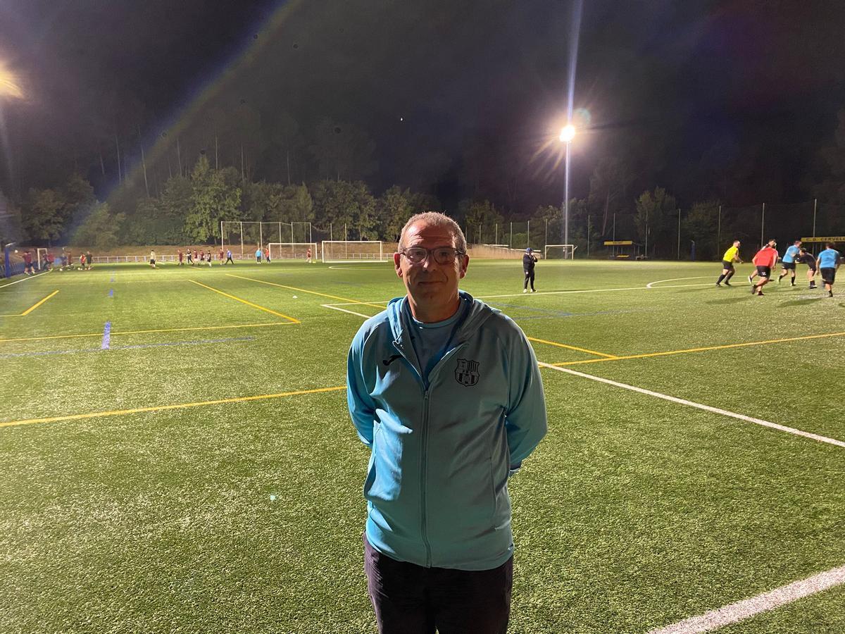 Manuel Quesada Páez, 'Manolo', en el campo de La Plana-Cervelló