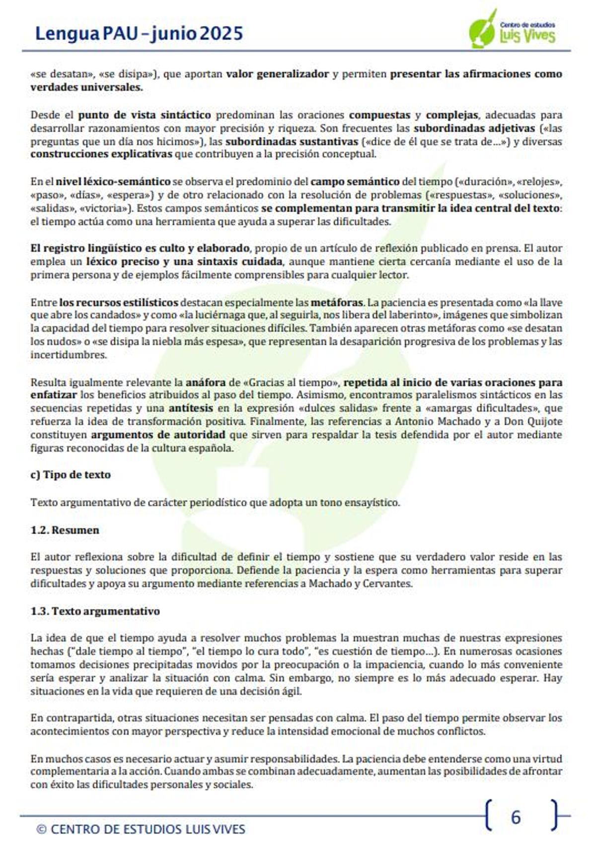 Examen resuelto de Lengua Castellana y Literatura de la PAU 2026 de Madrid