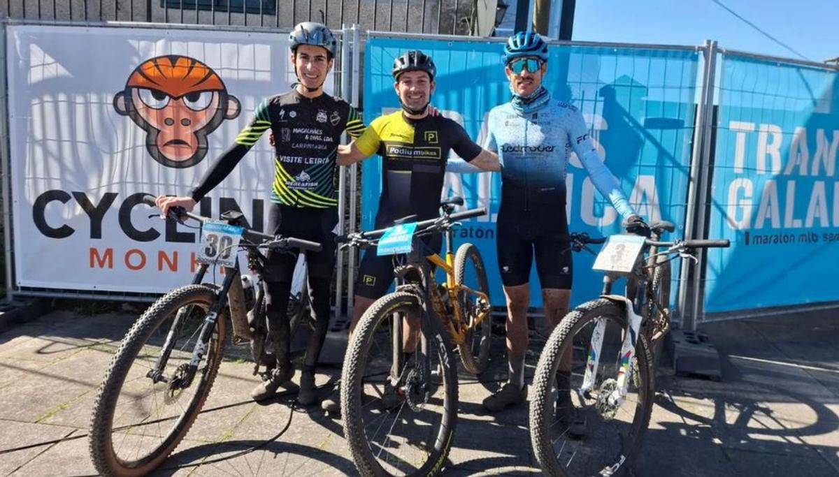Los tres primeros de la general masculina.