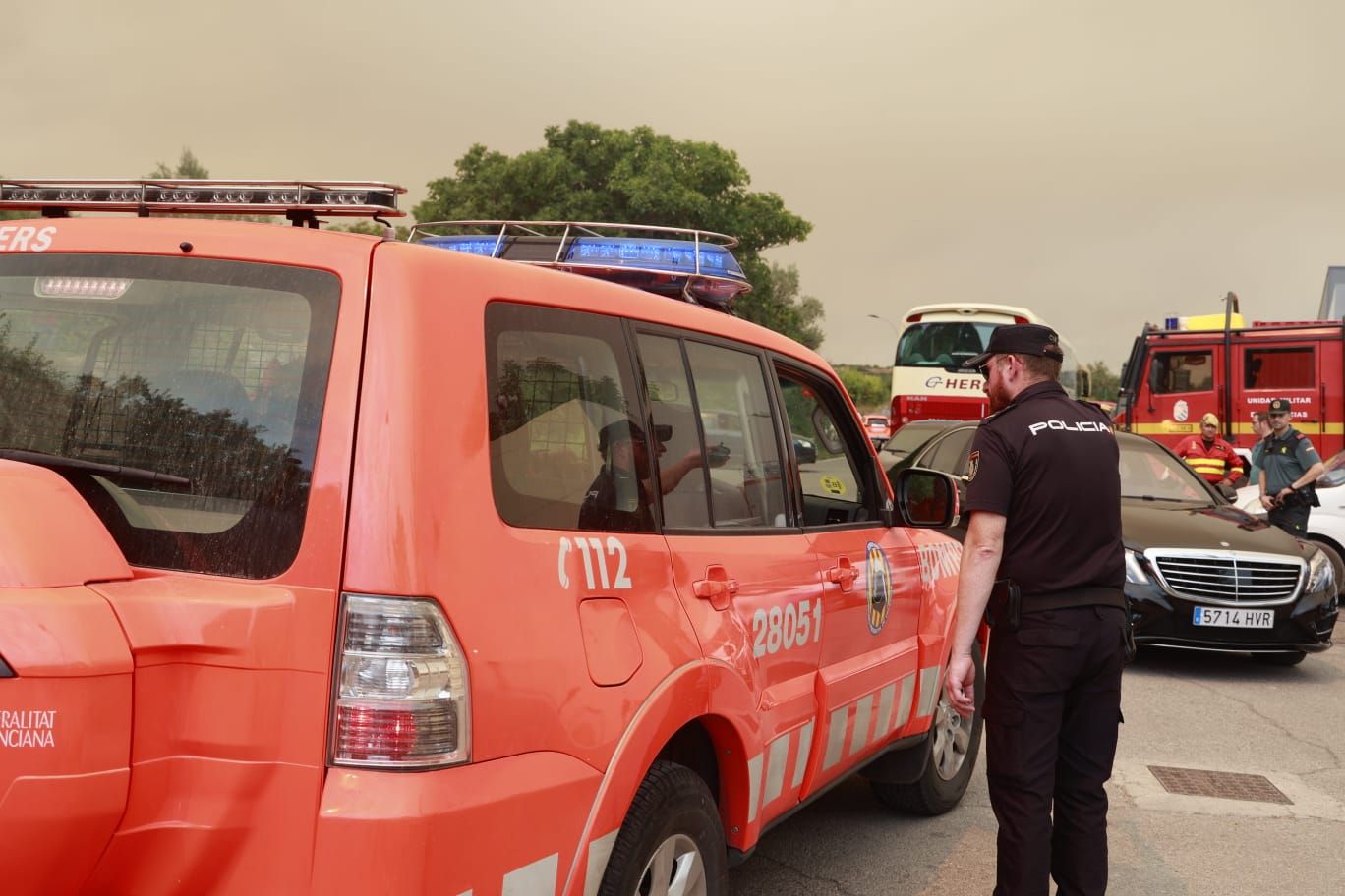 El incendio de Bejís, en imágenes