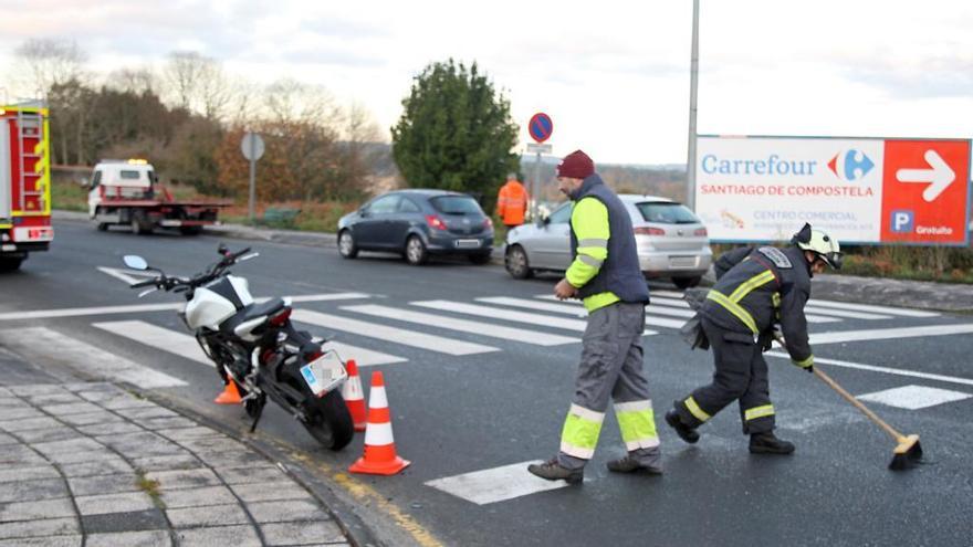 Accidente con un herido leve en la &quot;rotonda del Donuts&quot;